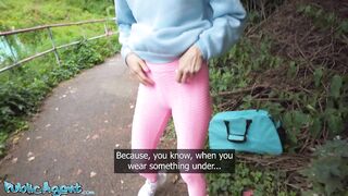 Public Porn - Fitness MILF public blowjob outdoor sex Kristina Grace hard fast POV fuck