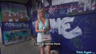 Public Porn - real MILF amateur with big boobs fucked behind train station