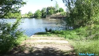 Public Porn - Georgie Lyall get naked and has sex outdoors in public place