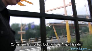 Public Porn - 28 year old girl next door real genuine Czech amateur barmaid fucked outside