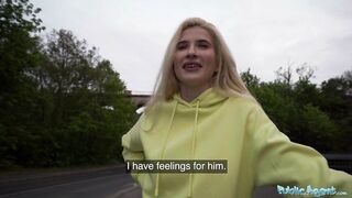 Public Porn Stunning Blonde Euro Babe gets a HARD DEEP Dicking