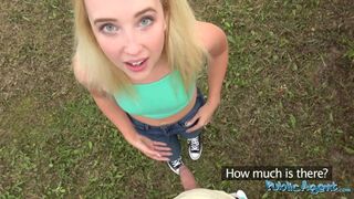 Public Porn - Lost American girl in Europe gets directions to locals big cock and has sex outside!