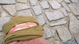 Public Porn Big tits hitchhiker Nicole Rae big dick public pov blowjob