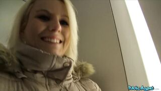 Public Porn - Sex Blonde in red bra fucked and spunked on