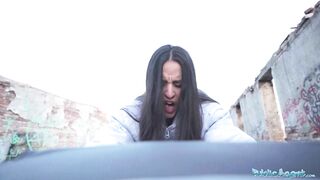 Public Porn Hard Fast Fucking in a Basement with a Sexy Brunette