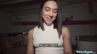 Public Porn Beautiful Brunette Biology Student Cums Over a Stranger Cock