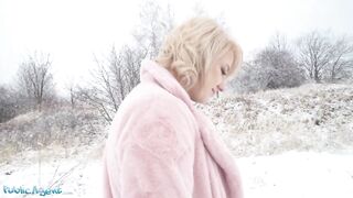 Public Porn Short hair blonde amateur teen with soft natural body picked up as bus stop