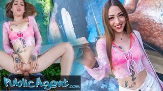 Public Porn - Colombian sex worker in Europe with tight body and tattoos agrees to sex outdoors