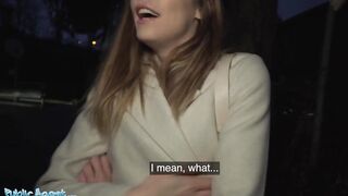 Public Porn French Babe Alba Lala Shows Off Her Small Tits on the Street