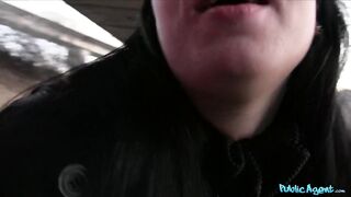 Public Porn Raven Haired ROCK Fan Fucks my ROCK Hard Cock Outside