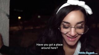 Public Porn Capri Lmonde is fucked hard over a washing machine by a huge cock