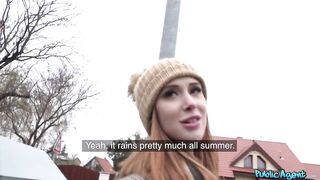 Public Porn - British Red Head Lenina Crowne Fucked Deep in her Pussy