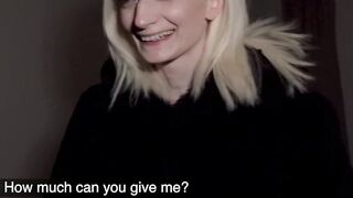 Public Porn Pretty skinny student receives facial in cheap Czech hotel