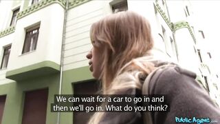 Public Porn Curvy Blonde with Large Boobs Fucked and Spunked on her Pussy