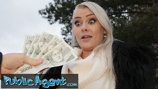 Public Porn Outdoor Blowjob & Basement Fuck for Big Tits Blonde Alexa Bold