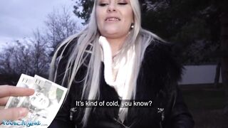 Public Porn Outdoor Blowjob & Basement Fuck for Big Tits Blonde Alexa Bold