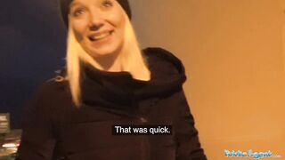 Public Porn Hot blonde fucks him for his cash offer