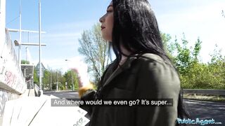 Public Porn Cash tempts busty American Amilia Onyx to fuck