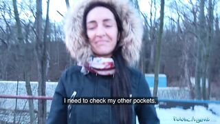 Public Porn Brunette with nice natural tits and pale skin