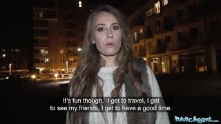 Public Porn Cheeky Brit Carmel Anderson gets a Pounding