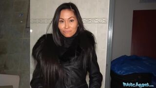 Public Porn Hot Thai beauty fucked hard in horny gas station toilet fuck