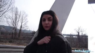 Public Porn Hot creampie climax after outdoor steamy sex session