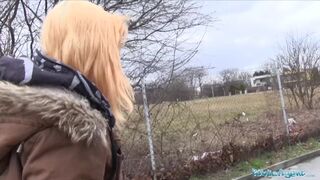 Public Porn Shy Teenager bends over for a big cock