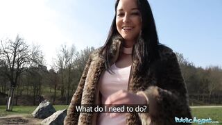 Public Porn Brazilian brunette rides cock on the backseat