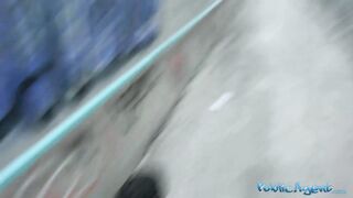 Public Porn Cutie fucked hard in abandoned public subway