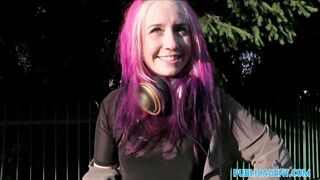 PublicPorn American slut talks dirty fucking outdoors in Prague