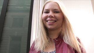 PublicPorn Russian blonde loves strangers big cock