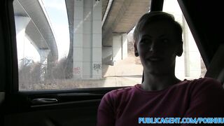 PublicPorn Short haired women fucks stranger for cash in his car
