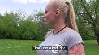 PublicPorn Glamour model with big tits fucked outside