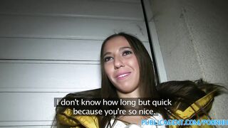 PublicPorn Beautiful long haired brunette paid for sex