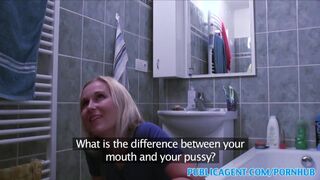 PublicPorn Blonde wants sex on a table