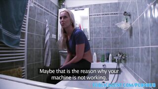 PublicPorn Blonde wants sex on a table