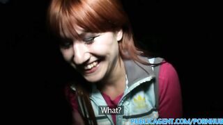 PublicPorn Stunning redhead takes it from behind in public