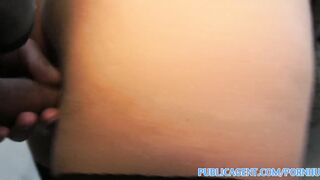 PublicPorn Hot brunette MILF with great tits outdoors sex