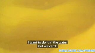 PublicPorn Sexy bikini girl gives underwater blowjob before sex