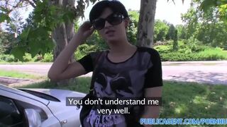 PublicPorn Short haired brunette backseat fucker