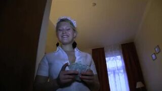 PublicPorn Anna Kournikova look a like fucked in maids outfit