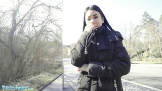 Public Porn Asian babe Alina Crystall Fucks Stranger for Cash