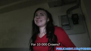 PublicPorn Jessie gets her wet pussy fucked on stairwell