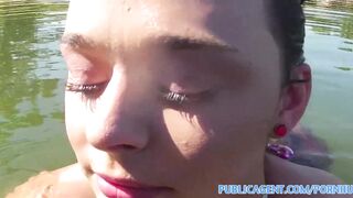 PublicPorn Bikini girl with big tits fucked at the lake