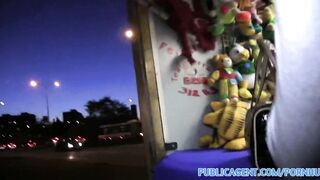 PublicPorn Blowjob on fairground ride before outdoor fuck