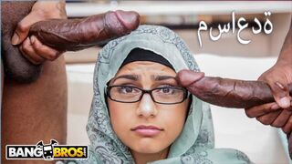 Hot - Epic Mia Khalifa Big Black Dick Threesome On Monsters Of Cock!