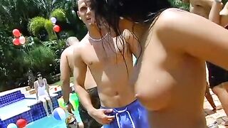 wild orgy pool party