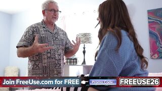 Step-Grandpa's Hot Princess Screams While Riding His Cock