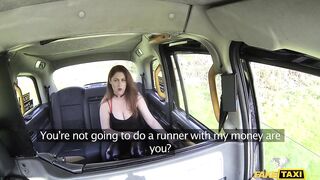 Sex TAXI - I had Fun with Her Big Tits and her Ginger Pussy