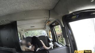 Sex Taxi - Huge Big Tits and a Beautiful Hairy Latina Pussy